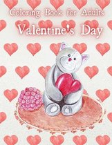 Coloring Book for Adults. Valentines Day.