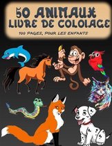 50 Animaux Livre de Coloriage