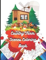 Country Farm Scenes Coloring Book