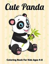 Cute Panda: Coloring book for kids ages 4-8