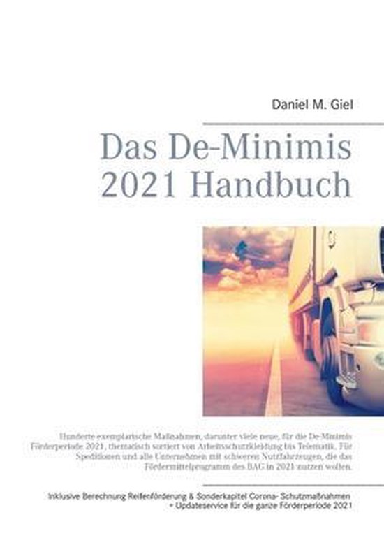 Das De-Minimis 2021 Handbuch - cover