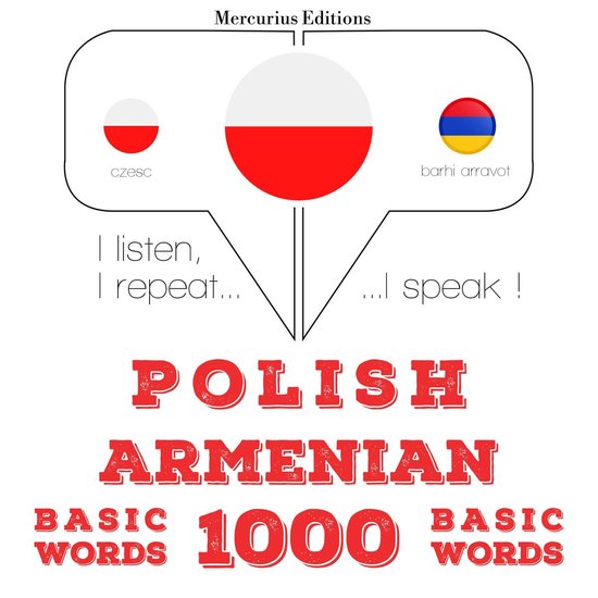 Polski - ormiański: 1000 podstawowych słów - cover