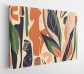 Hand drawn abstract pattern. Creative collage contemporary seamless pattern. Natural colors. Fashionable template for design. - Modern Art Canvas - Horitonzal - 1542694742 - 80*60 Horizontal