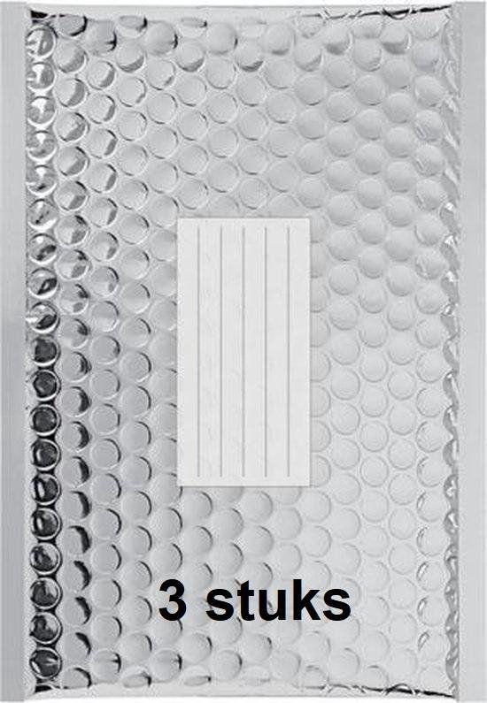 Pack de 3 Enveloppes Bulles A5+ Argent Métallisé D/1 Enveloppes Bulles -  260x180mm 