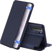 Telefoonhoesje geschikt voor Samsung Galaxy S21 Plus - Dux Ducis Skin X Case - Blauw