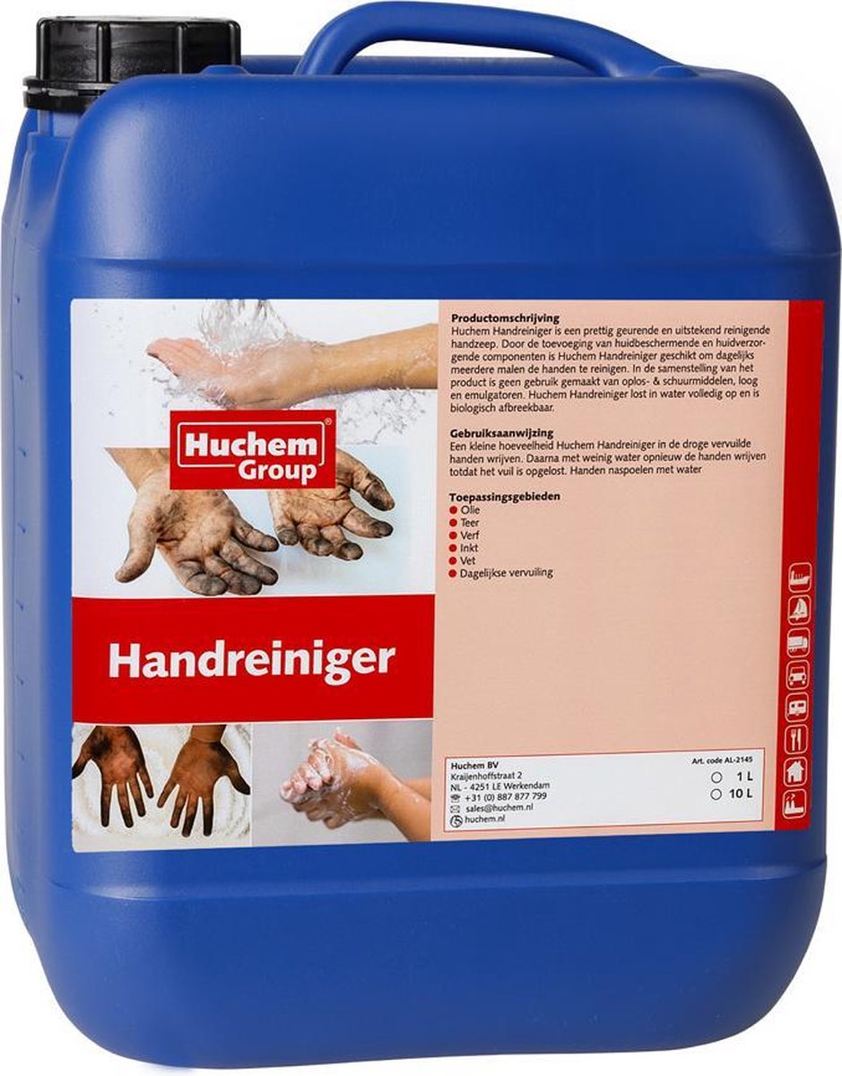 Handzeep | De Luxe | 10L | Super Geconcentreerde Handreiniger 10L – Professionele Handzeep Navulling voor Dispensers | Werkplaats, Industrie & Bedrijven