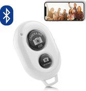 Bluetooth remote shutter afstandsbediening voor smartphone camera – WIT