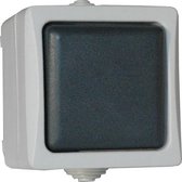 Enkelpolige Schakelaar - Schema 2 - 10A - 230V - IP44 - Grijs - Opbouw