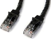 StarTech Netwerkkabel Cat6 Gigabit UTP patchkabel met 100% koper kern 22,9 meter zwart