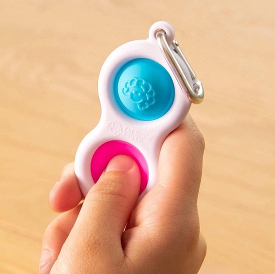 simple dimple - fidget toy - roze/blauw