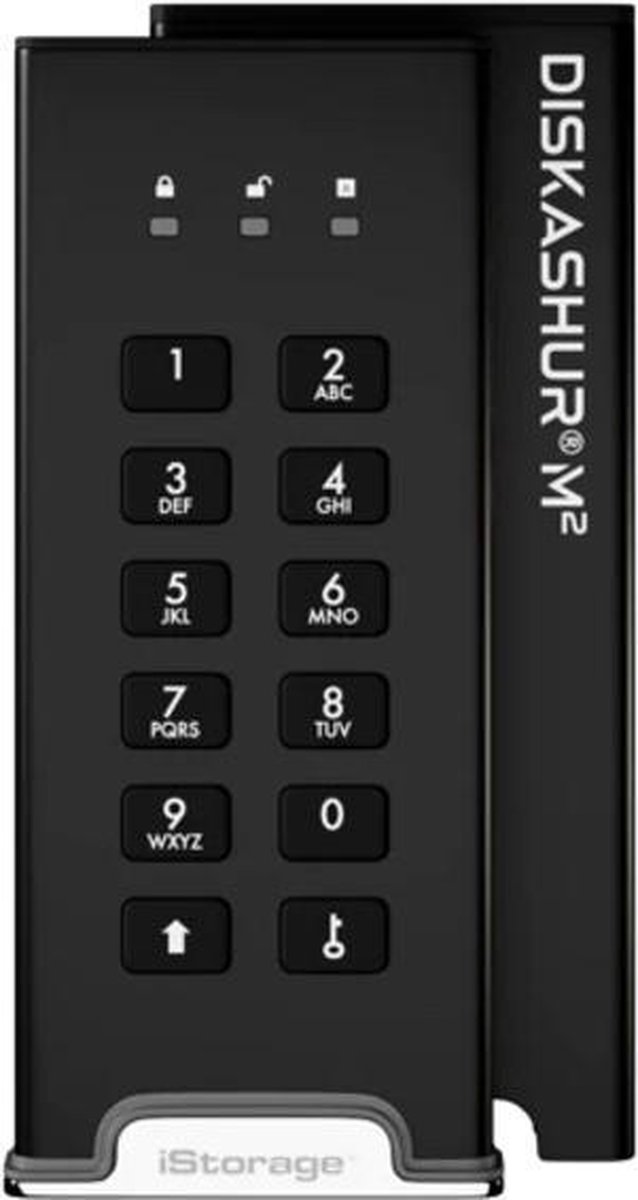 iStorage IS-DAM2-256-2000 - Externe harde schijf - 500 GB - Zwart