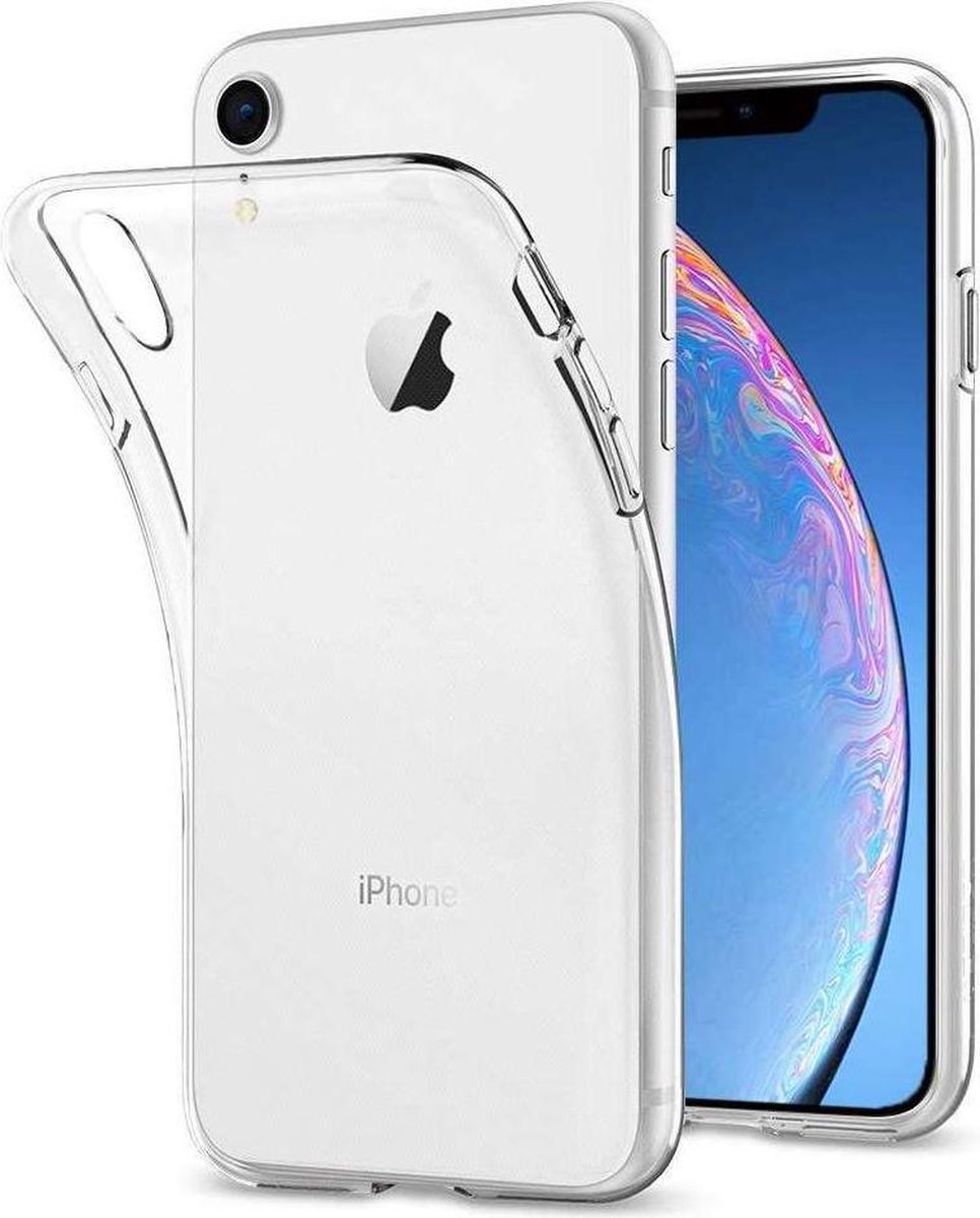 Just in Case hoesje geschikt voor iPhone Xr Hoesje Siliconen - Flexibele Case - Transparant