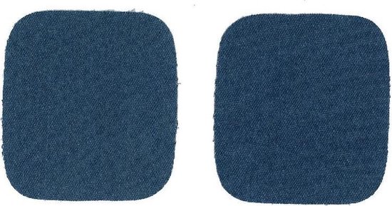 Restyle Kniestukken Jeans - Denim - 10 x 9 cm