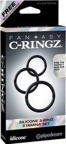 Fantasy c-ringz silicone 3 ring stamina set
