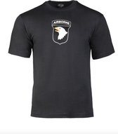 Sport T-shirt Zwart met Airborne 101st Division logo de Arend (Screaming Eagles) – size XL