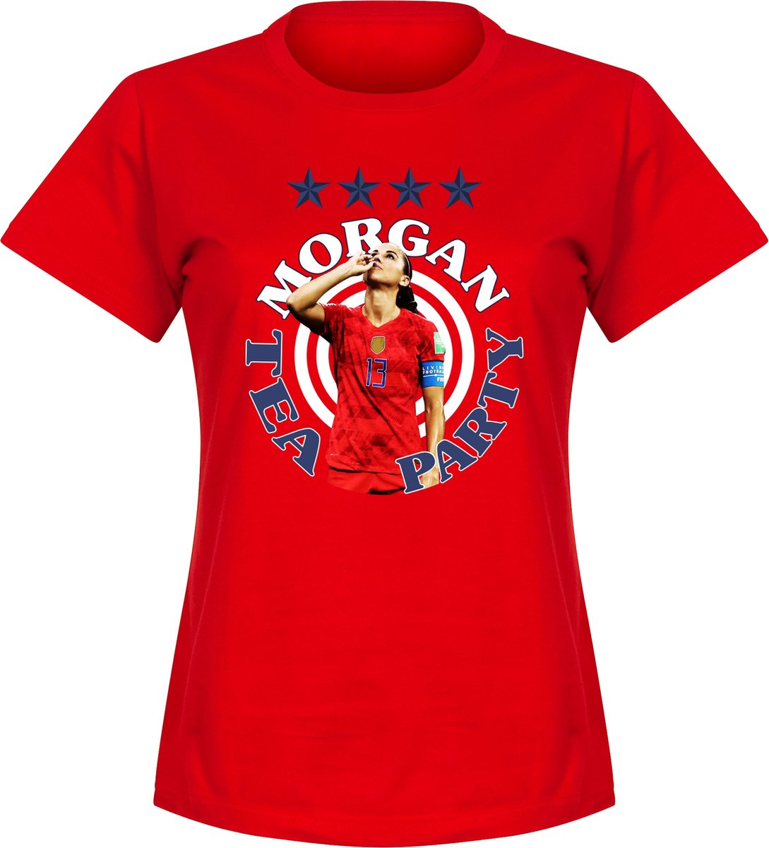 Morgan Team Party T-Shirt - Rood - Dames - M