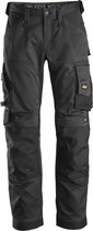 Snickers Workwear AllroundWork, Pantalon de travail stretch coupe ample + noir 46