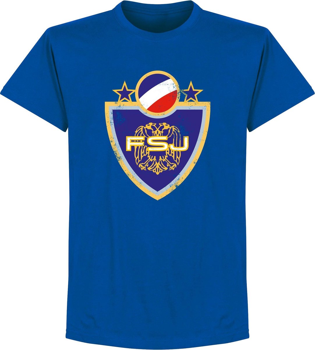 1082x1200.jpg Joegoslavië Logo T-Shirt - Blauw - L - Afbeelding 1