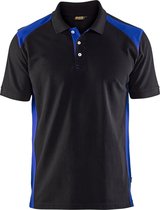 Blaklader Poloshirt piqué 3324-1050 - Zwart/Korenblauw - M