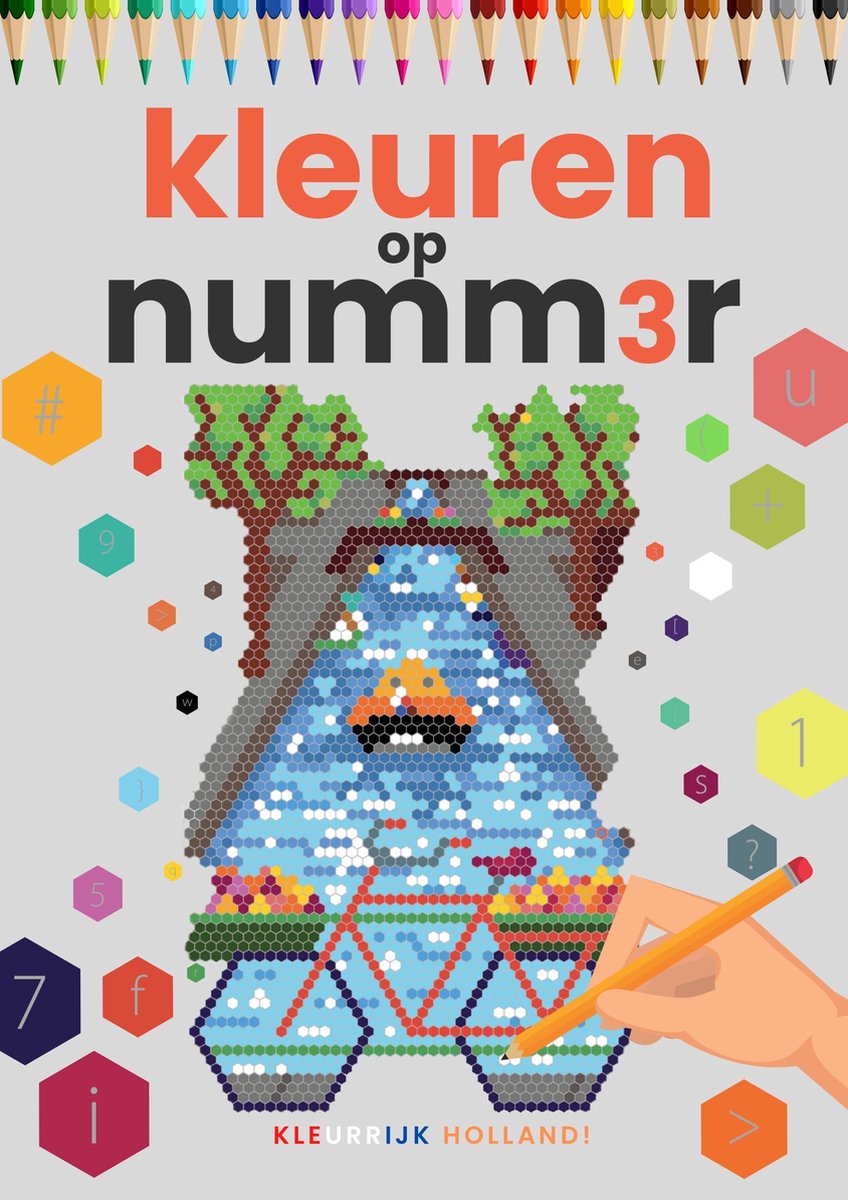 Kleurboek voor Volwassenen ‘Kleuren op Numm3r: Kleurrijk Holland’