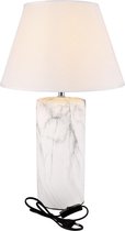 Tafellamp - marmerlook voet - hoogte 60cm