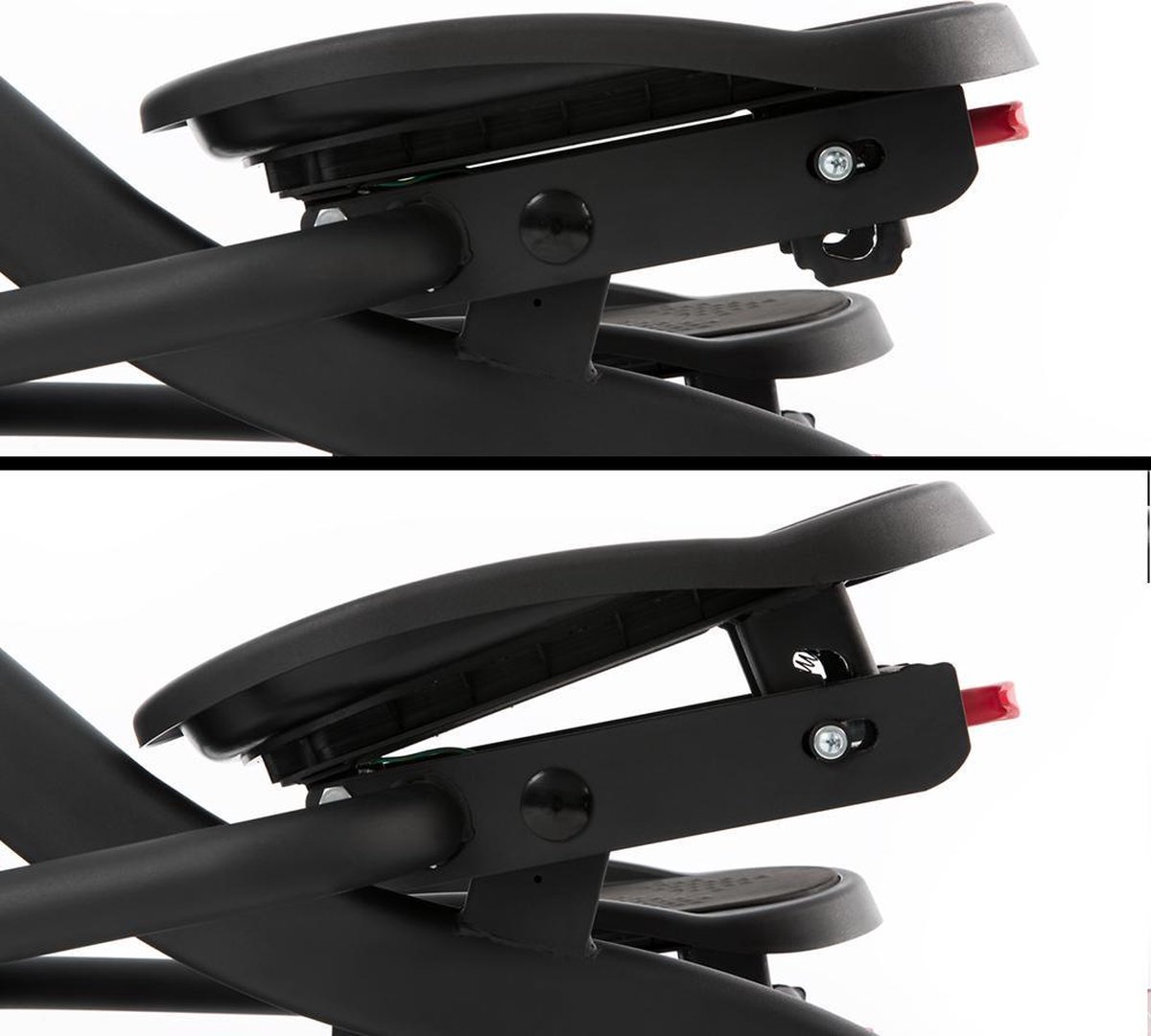 Afbeelding 2 van Crosstrainer Sole Fitness E35 - Professioneel Fitnessapparaat voor Thuis / Thuis sporten / Home gym / Thuis Fitness - Cardio apparatuur - Uitstekende Garantie - Ingebouwde luidsprekers, Bluetooth, Ventilator, Transportwielen, Gratis Hartslagborstband