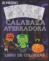 libro de colorear de calabaza aterradora