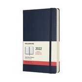 Moleskine 12 Maanden Agenda - 2022 - Dagelijks - Large - Hardcover - Saffier Blauw