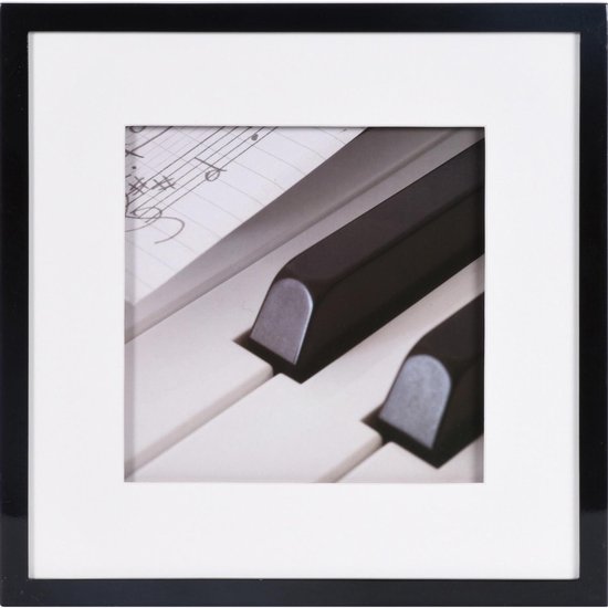 Fotolijst - Henzo - Piano - Fotomaat 30x30 cm - Zwart | bol.com