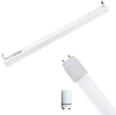 LED TL Armatuur met T8 Buis Incl. Starter - Aigi Dybolo - 60cm Enkel - 8W - Helder/Koud Wit 6400K - Beschermingsgraad IP20 - BSE