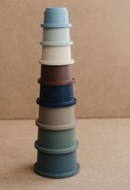 Mushie stapeltoren - stacking cups - stapelbekers - FOREST