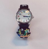 Horloge met 3D Piratenschip Tekeningen - Kinder Horloge - Speelgoed Watch