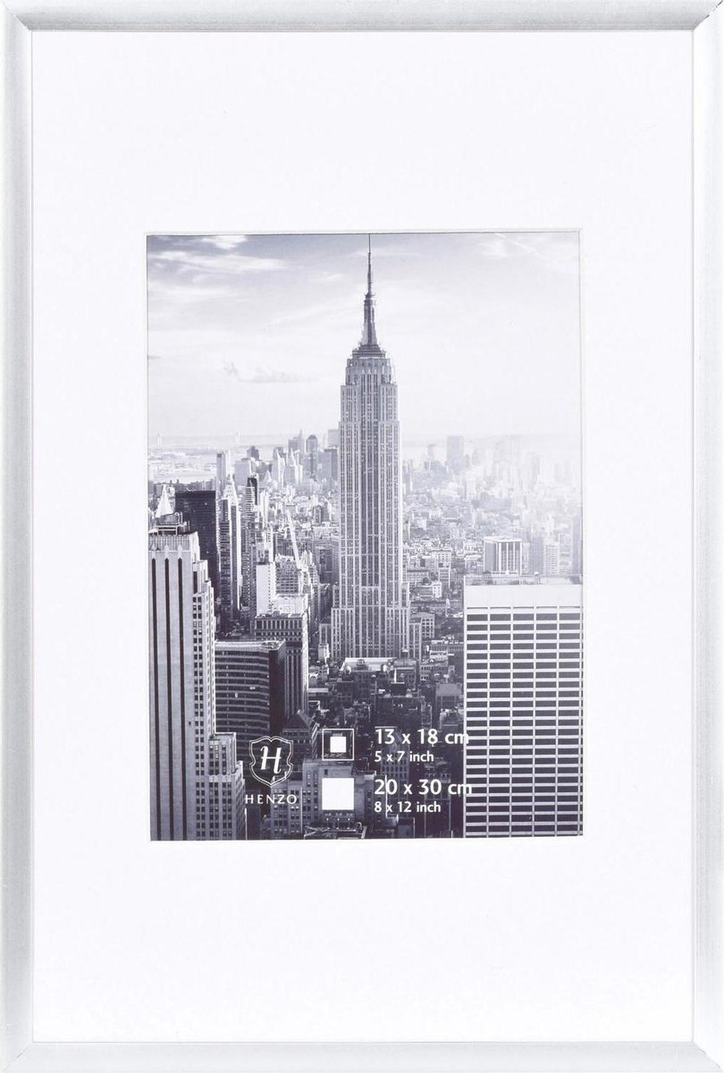 Henzo Fotolijst - Henzo - Manhattan - Fotomaat 20x30 cm - Zilver