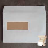 Biotop 3 EA5 Envelop met venster links (156 x 220 mm) - 90 grams met stripsluiting - 500 stuks