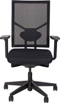 Ergonomische bureaustoel 787 NPR-1813 zwarte zitting met rug in zwarte mesh stof