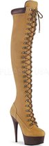 Pleaser - DELIGHT3000TL Platform overknee Boots - US 10 - 40 Shoes - Bruin