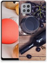 Telefoonhoesje Geschikt voor Samsung Galaxy A42 Leuk TPU Backcase Wijn