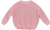 Uwaiah oversize knit sweater - Candy Rose - Trui voor kinderen - 104/4Y