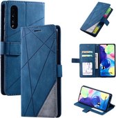 Book Case Samsung Galaxy A50 | Hoogwaardig PU Leren Hoesje | Lederen Wallet Case | Luxe Uitstraling | Telefoonhoesje | Pasjeshouder | Portemonnee | Blauw