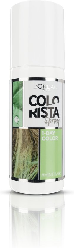 L'Oréal Colorista Spray Haarverf- Mint groen - 1 Dag Haarkleuring