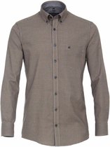 Casa Moda Heren Overhemd Geel All-over Print Button Down Comfort Fit - 4XL