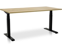 Zit-sta bureau elektrisch verstelbaar - MRC PRO NEN-EN 527 | 180 x 80 cm - frame zwart - r