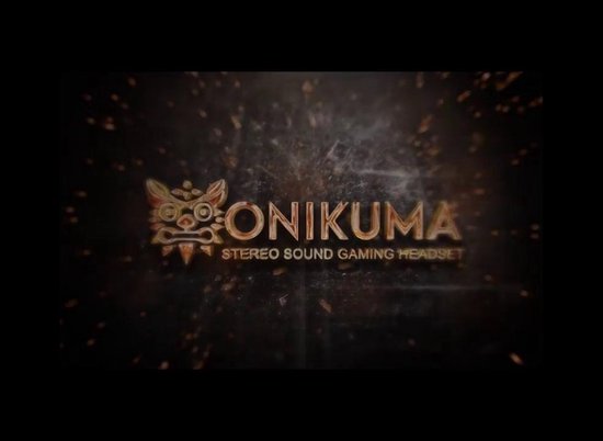ONIKUMA K1-B Deep Bass Noise Cancelling Camouflage Gaming Headphone met microfoon (zwartblauw)