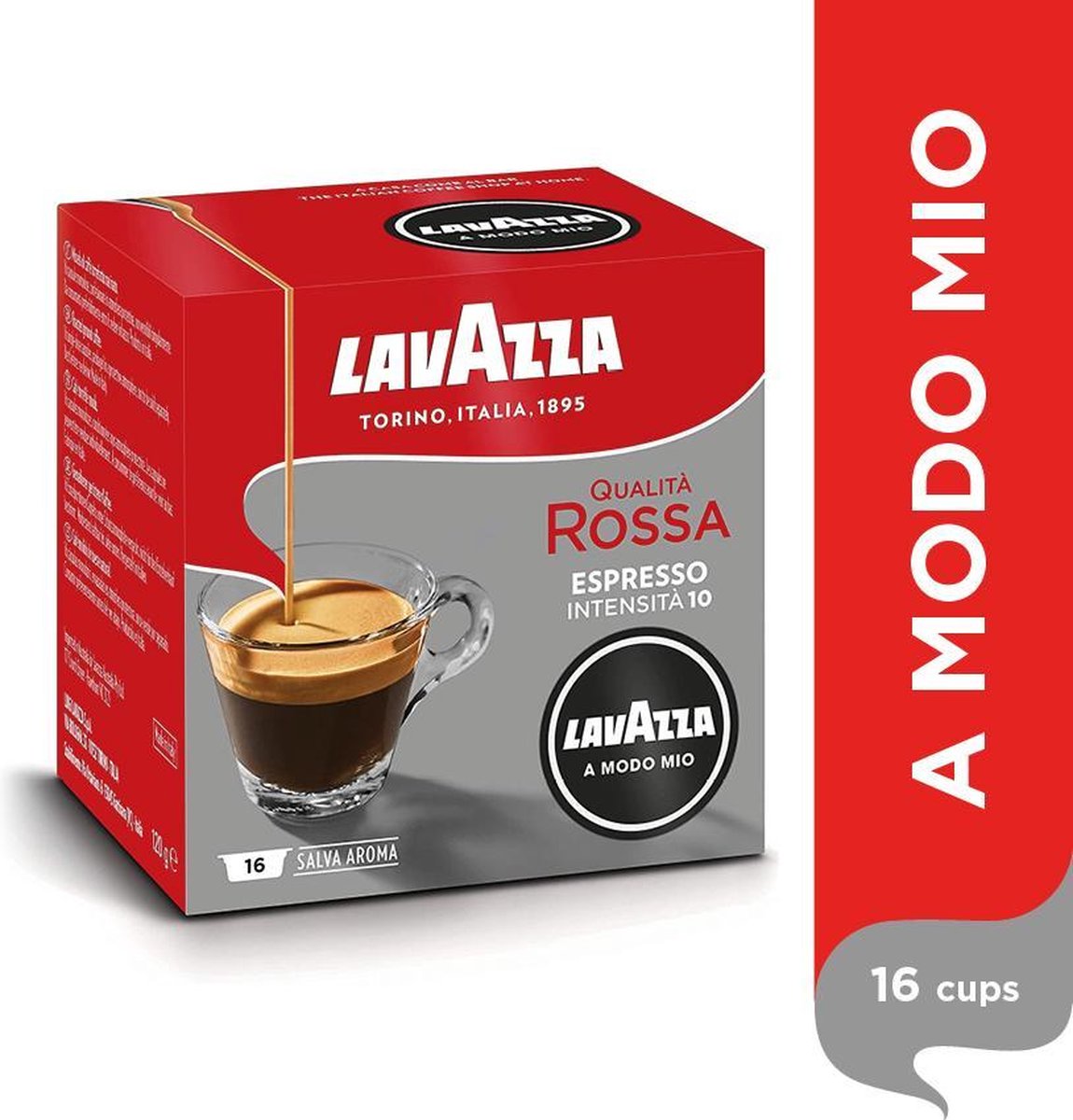 Lavazza Qualita Rossa - 16 Capsules pour Lavazza a Modo Mio à 5,09 €