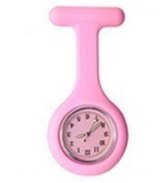 Zuster horloge - Licht roze - Jelly