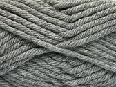 Breigaren acryl kopen kleur licht grijs - super bulky yarn pendikte 8-9 mm dik garen voor haken en breien - pakket 4 bollen van 100gram