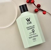 W-LAB - Centellin Shampoo, 9 Active Anti-roos shampoo, Effectief bij roos, schilfers en jeuk, Oplossing voor eczeem en psoriasis, Verfrist, kalmeert en hydrateert