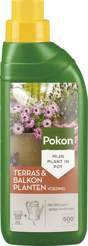 Pokon Terras & Balkonplanten Voeding - 500ml - Plantenvoeding - 20ml per 1L water