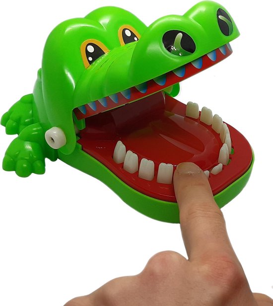 Tricky Toy Bijtende krokodil spel - Krokodillen Tandenspel - Kinderspel - Drankspel - Reisspel