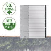 Leitz Recycle Duurzame Kunststof Tabbladen A4 Met 20  A t/m Z Tabs - Extra Breed - Zwart